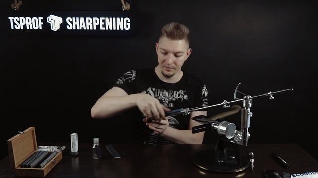 Заточка топора Mora на точилке Профиль К03