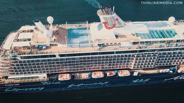 LARGEST CRUISE SHIPS IN THE WORLD. MEIN SCHIFF Cruise Ship Tour. DJI Mavic drone aerial footage 4k. смотреть онлайн