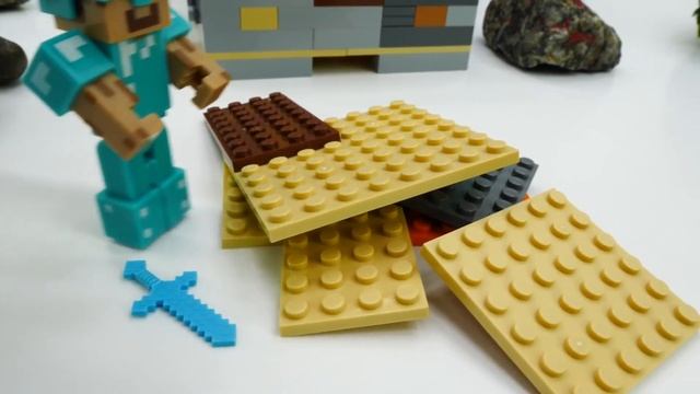 Видео обзор игры Minecraft - Стив и Алекс Майнкрафт ЛЕГО на Луне! - Летсплей и Игры битвы роботов смотреть онлайн