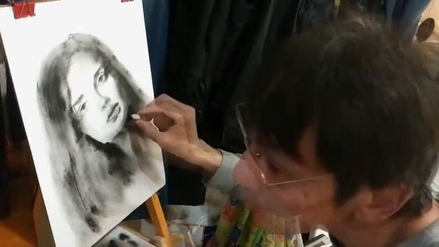 Как писать портреты сухой кистью смотреть онлайн