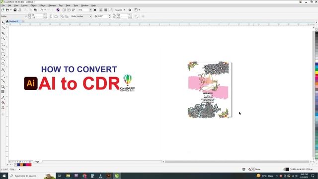 How to Convert AI to CDR / AI की File को CDR में कैसे Convert करे । смотреть онлайн