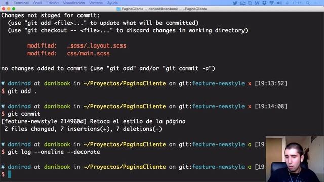 Tutorial de Git – 10. Commits bajo el workflow Feature Branch смотреть онлайн