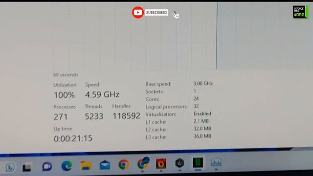 i9-13900K Processor : CPU Heat Test , Burner Test, water cooling смотреть онлайн
