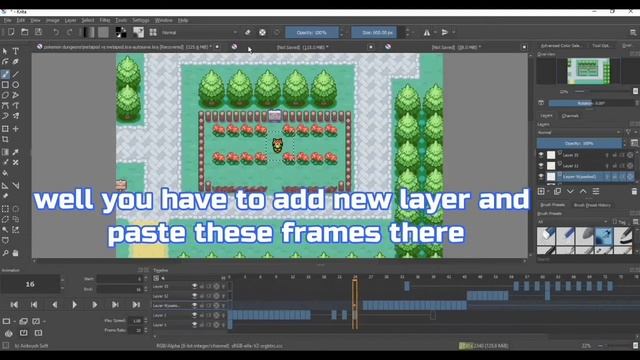 How to create Pixelart Animation in krita #1 [TUTORIAL] - 2 min Only смотреть онлайн