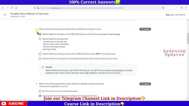 Getting Started with AI using IBM Watson | Coursera | IBM | Week 1 to 4 | Complete Quiz Answers смотреть онлайн
