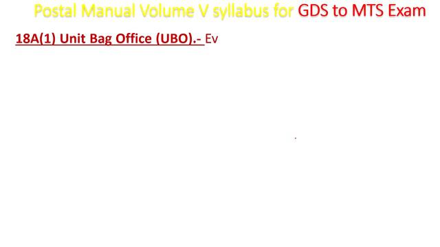 VOLUME 5 POST OFFICE THEORY IN TELUGU CLASS 1: POSTAL MANUAL VOLUME 5 DEFINITIONS:GDS TO MTS/POSTMA смотреть онлайн