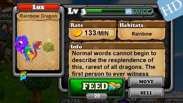How to breed Rainbow Dragon 100% Real! DragonVale! смотреть онлайн