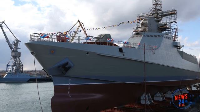 В рамках прохождения испытаний корабль вышел в Черное море, где провел стрельбы смотреть онлайн