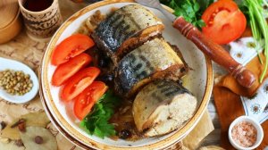 Обалденная СКУМБРИЯ! Рыба ТАЕТ во рту, даже косточки! Простой рецепт скумбрии как консервы