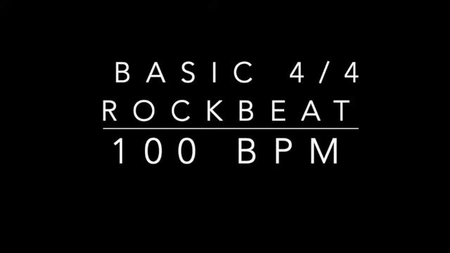 100 BPM BASIC 4:4 ROCK BEAT смотреть онлайн