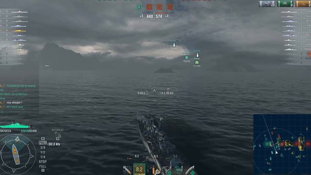 World of Warships Test Server 0 55 ||★Moskva★|| Tier X Russian Cruiser смотреть онлайн