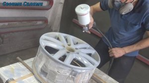 Грунтовка дисков акриловым грунтом.