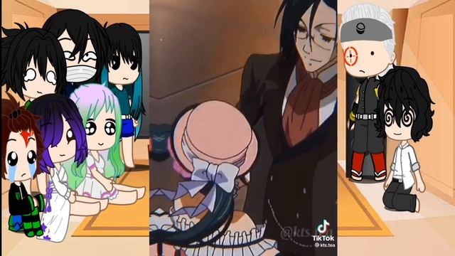 реакция крд на прошлую жизнь танджиро и мудзана как сиэль и себястьян (1/?)