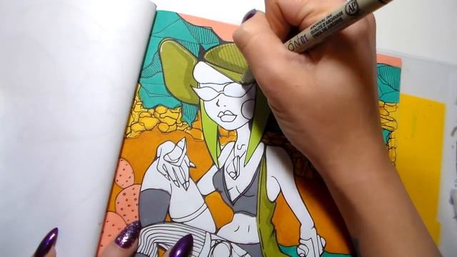 Color With Me | Ghost Town | Desert Muse Coloring Book смотреть онлайн