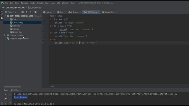 Pythong Control If Elif Else Statement смотреть онлайн