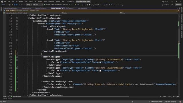 Creating Horizontal Calendar Control In .NET MAUI смотреть онлайн