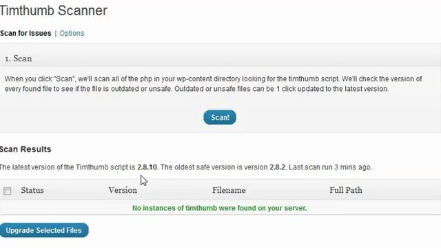 WordPress Security Tip: use TimThumb Vulnerability Scanner Plugin смотреть онлайн