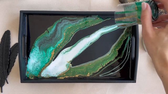 Epoxy Resin: Декоративный поднос из эпоксидной смолы смотреть онлайн