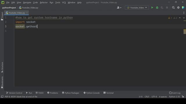How to get system hostname in python смотреть онлайн