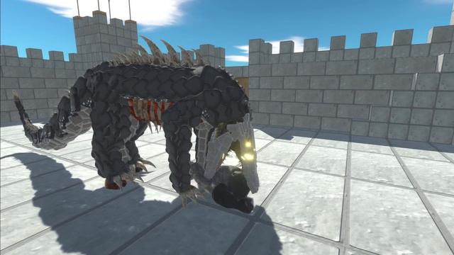 SCP-682 Hard To Destroy Reptile vs ALL UNITS in Castle ARBS Animal Revolt Battle Simulator смотреть онлайн