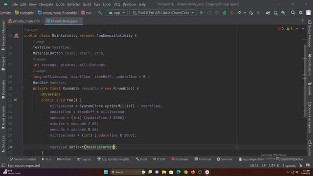 How to Create a Stopwatch App in Android Studio смотреть онлайн