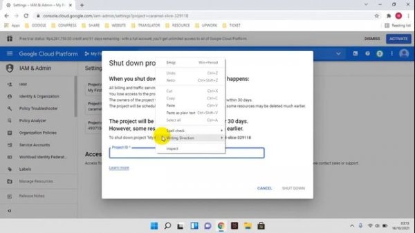 How to Delete Project on Google Cloud Platform