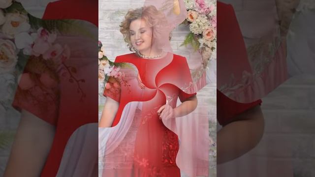 Видео обзор нарядного летнего платья большого размера NINELE 5789 Elegant summer dress plus size смотреть онлайн