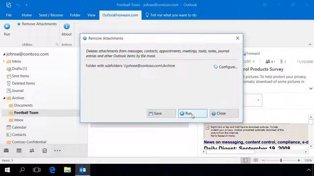 Remove Outlook Attachments смотреть онлайн