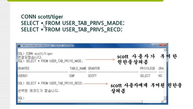 39강 oracle 11g 객체권한(Object privileges) смотреть онлайн