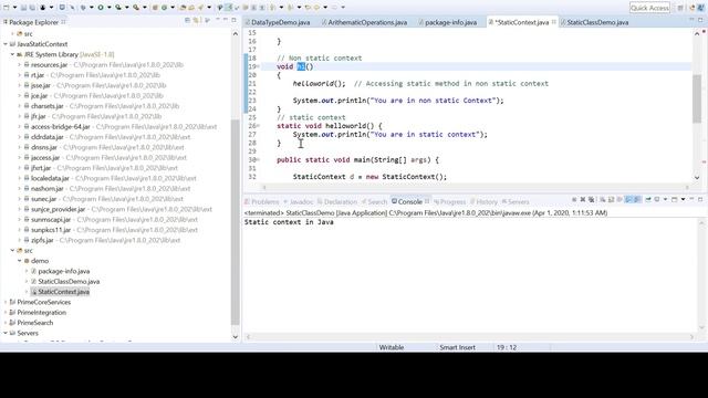 static vs non static in java смотреть онлайн