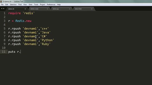 Ruby Create List in Redis смотреть онлайн