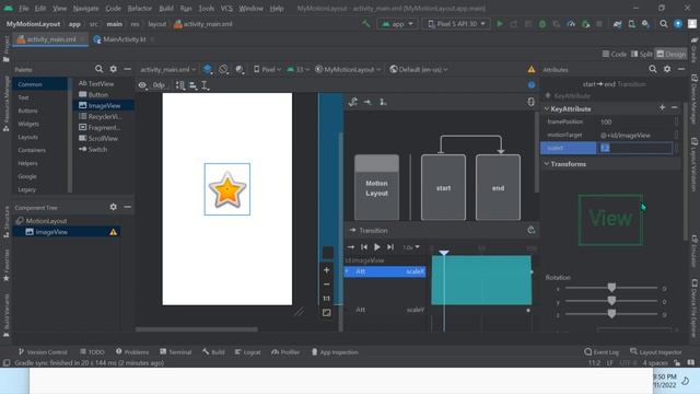 Motion Layout Tutorial 2022 | Android Developer | code share смотреть онлайн
