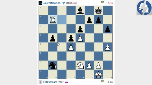 Game with lower rated opponents vs. Journification 1800 (chess.com) смотреть онлайн