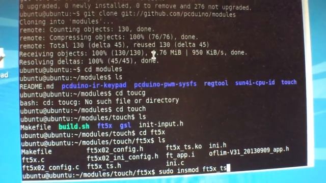 Install touch driver for LVDS LCD on pcDuino3 смотреть онлайн