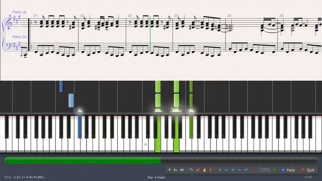 Michael Jackson - Billie Jean piano смотреть онлайн