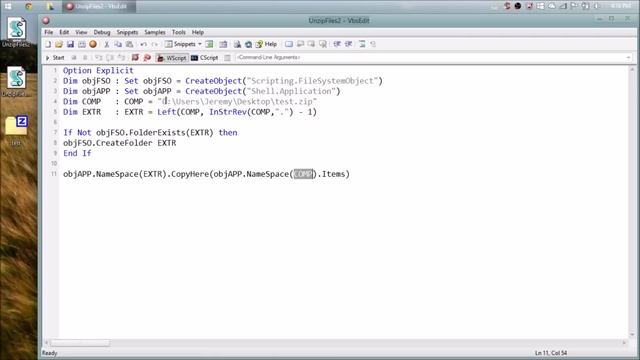 VBScript Basics, Part 54 | Unzip - Extract Compressed Files