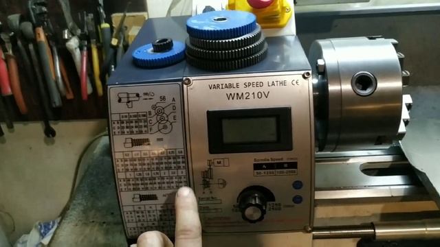 Китайский Токарный Станок WM210v - 400 правильная установка шестерёнок гитары смотреть онлайн