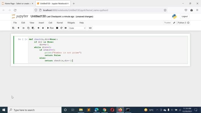 Python Program to Find if a Number is Prime or Not Prime Using Recursion смотреть онлайн