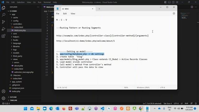 MVC Overview in Codeigniter 3.x - (Ep-03) смотреть онлайн
