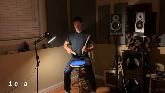 Practice Pad Exercise - 16th Note Single Stroke Accents (132/112/152 BPM) смотреть онлайн