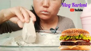 MUKBANG.ASMR. burger. 🤤