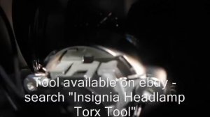 DIY Insignia Headlamp Bulb Replacement