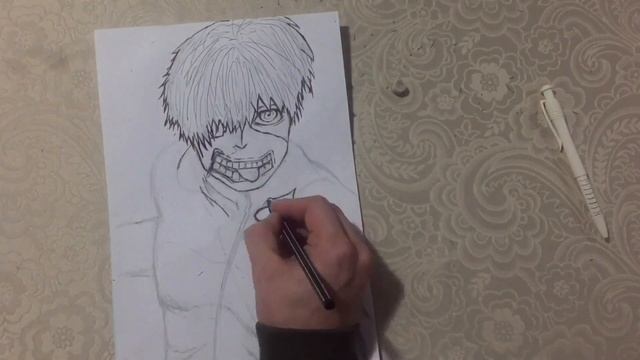 Рисование Канеки смотреть онлайн