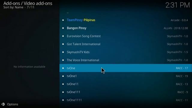 Kodi настройки