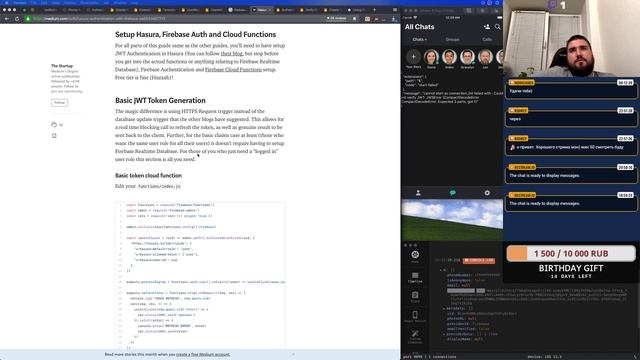 #ReactNative ♥️ #Hasura ♥️ #Firebase | Chat App | #GraphQL | Part 10 смотреть онлайн
