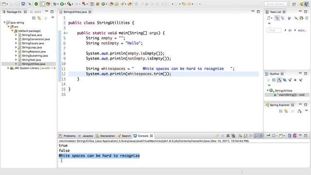 Java String Utility Methods смотреть онлайн