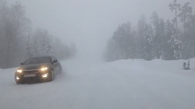 Трасса Николаевка-Новоспасское-Кузоватово-Ульяновск (13.01.2016) смотреть онлайн