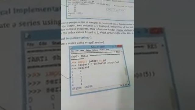 class 12 ip python pandas- creation of series using list and programs смотреть онлайн