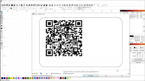LightBurn Project - WiFi QR Code