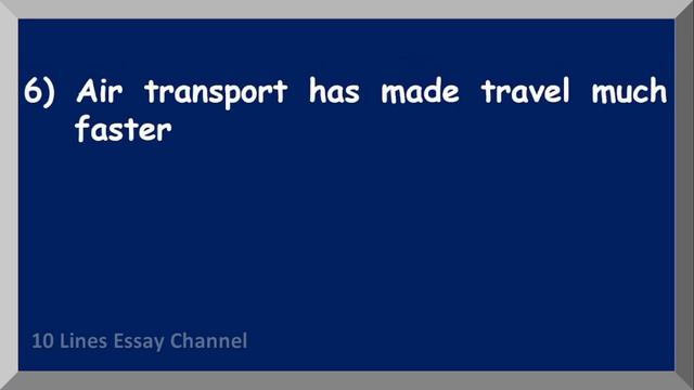 Few Sentences about Air Transport in English | 10 Lines on Air Transport in English смотреть онлайн